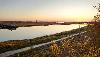 Осенний закат в Геническе
